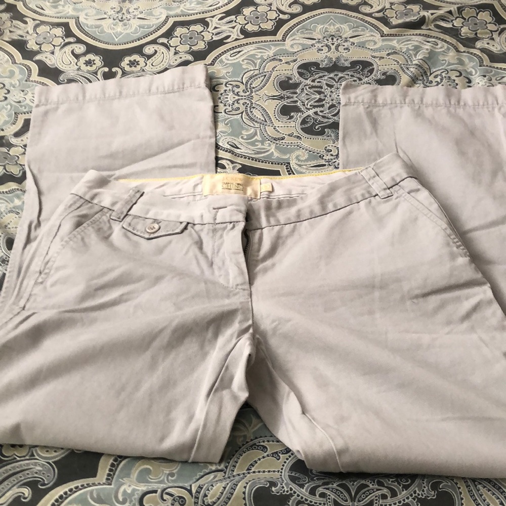 Cute gray khakis.